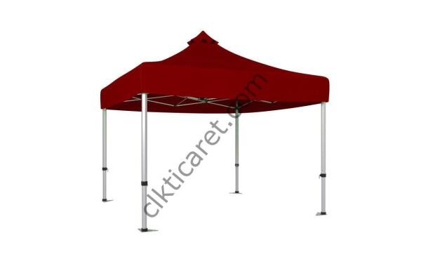 CLK 4x4 Katlanabilir Tente Gazebo Çadır 40mm Bordo