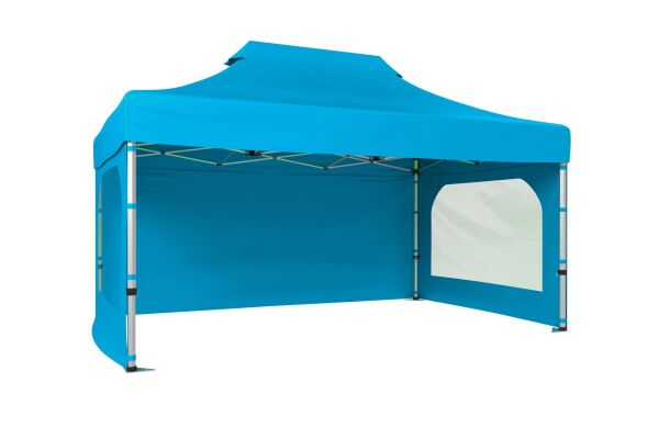 CLK 3x4,5 40 mm Katlanabilir Tente Gazebo Çadır Gazebo Çadır 3 Yan Duvarlı 2 Pencereli