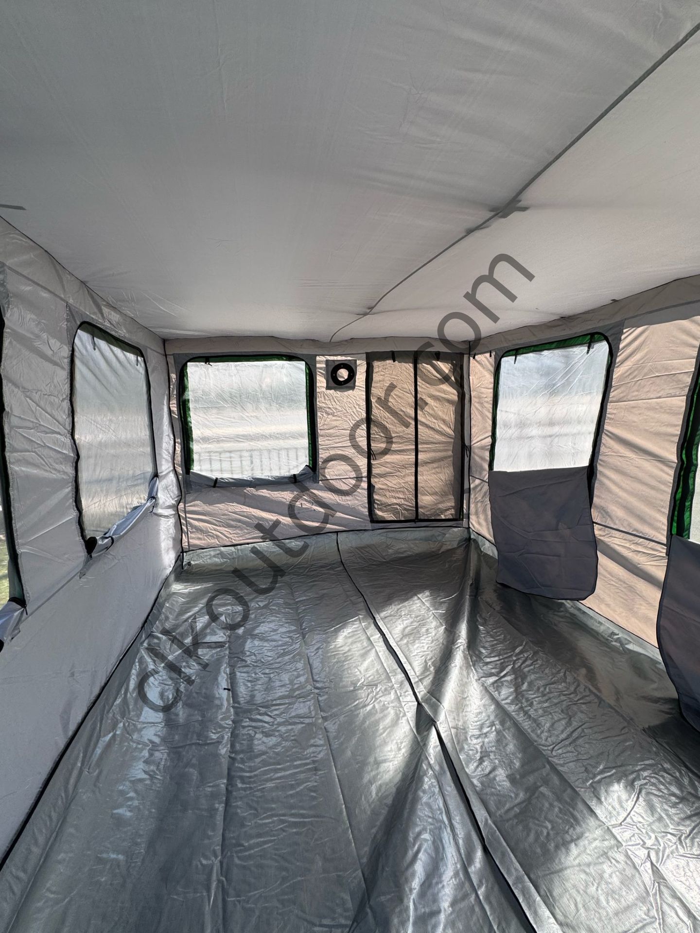 CLK 3x4,5 mt 40 mm İskelet Gazebo Portatif Kamp ve Karavan Çadırı Katlanabilir Tente Gri