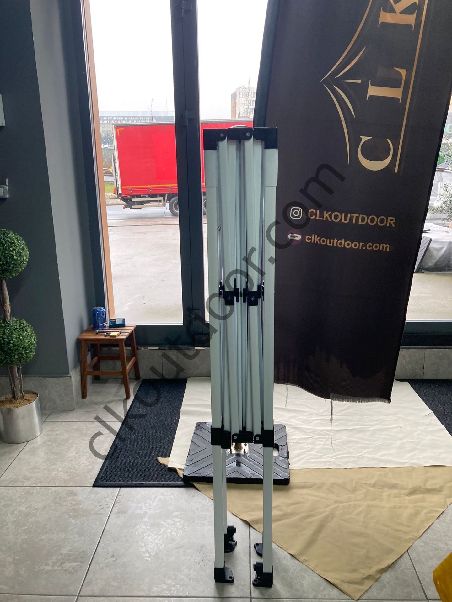 CLK 2x2 Katlanabilir Tente Gazebo Portatif Çadır Kırmızı