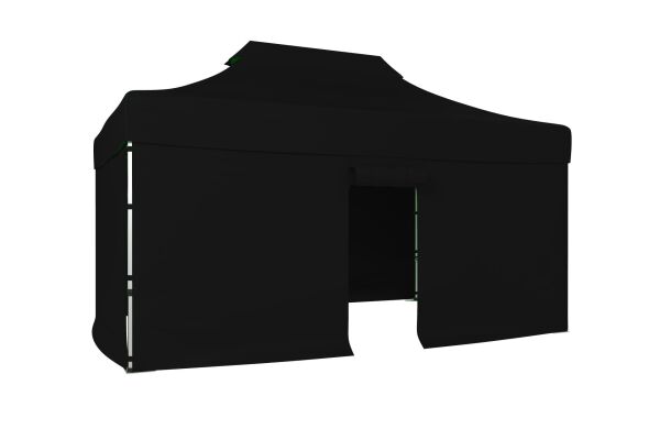 CLK 3x4,5 40mm Alüminyum Katlanabilir Tente Gazebo Çadır 4 Kenar Kapalı 1 Kenar Kapılı