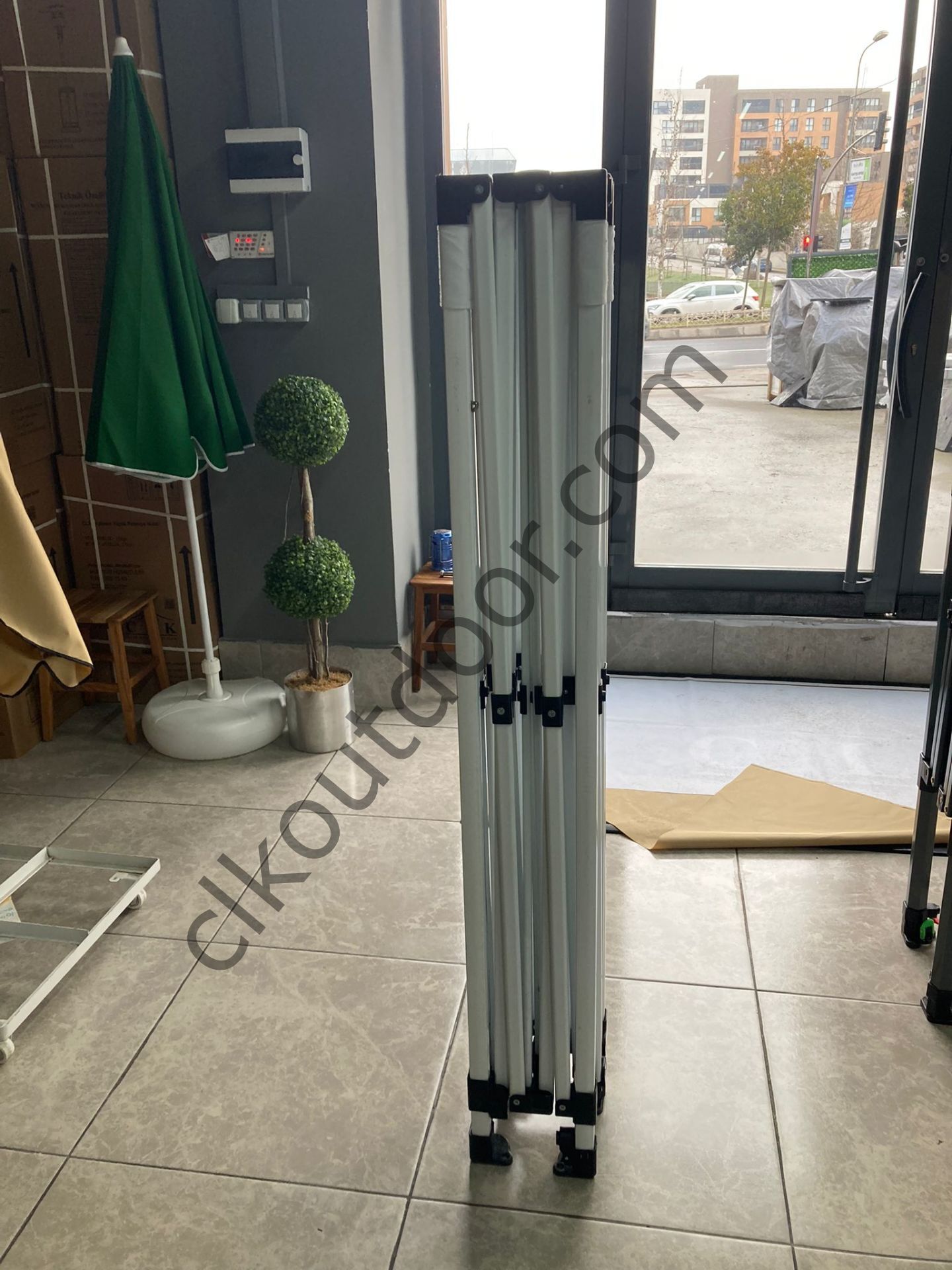 CLK 3x3 30 mm Garden Katlanabilir Tente Bahçe Çadırı Bej